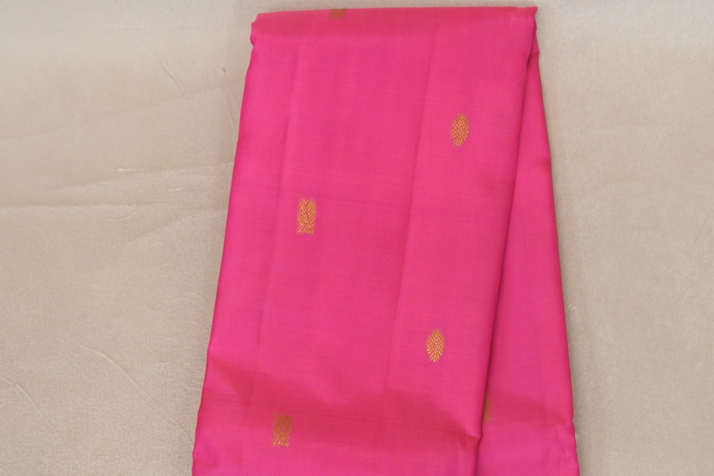 Bright pink with Deep Magenta borders Vintage Kanjivaram Silk Saree by Shreenivas Silks PSSR019933