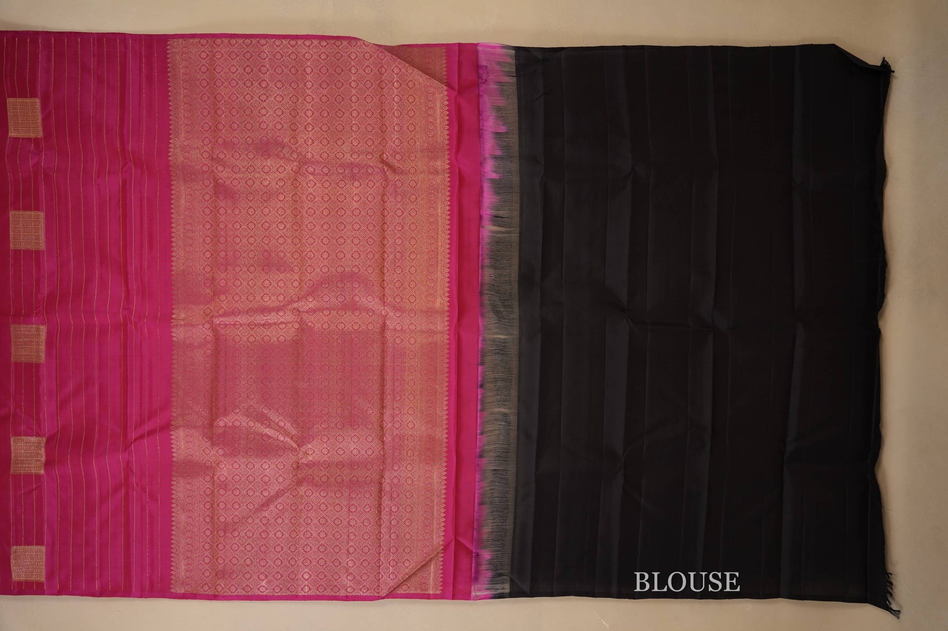 vintage kanjivaram silk saree blouse