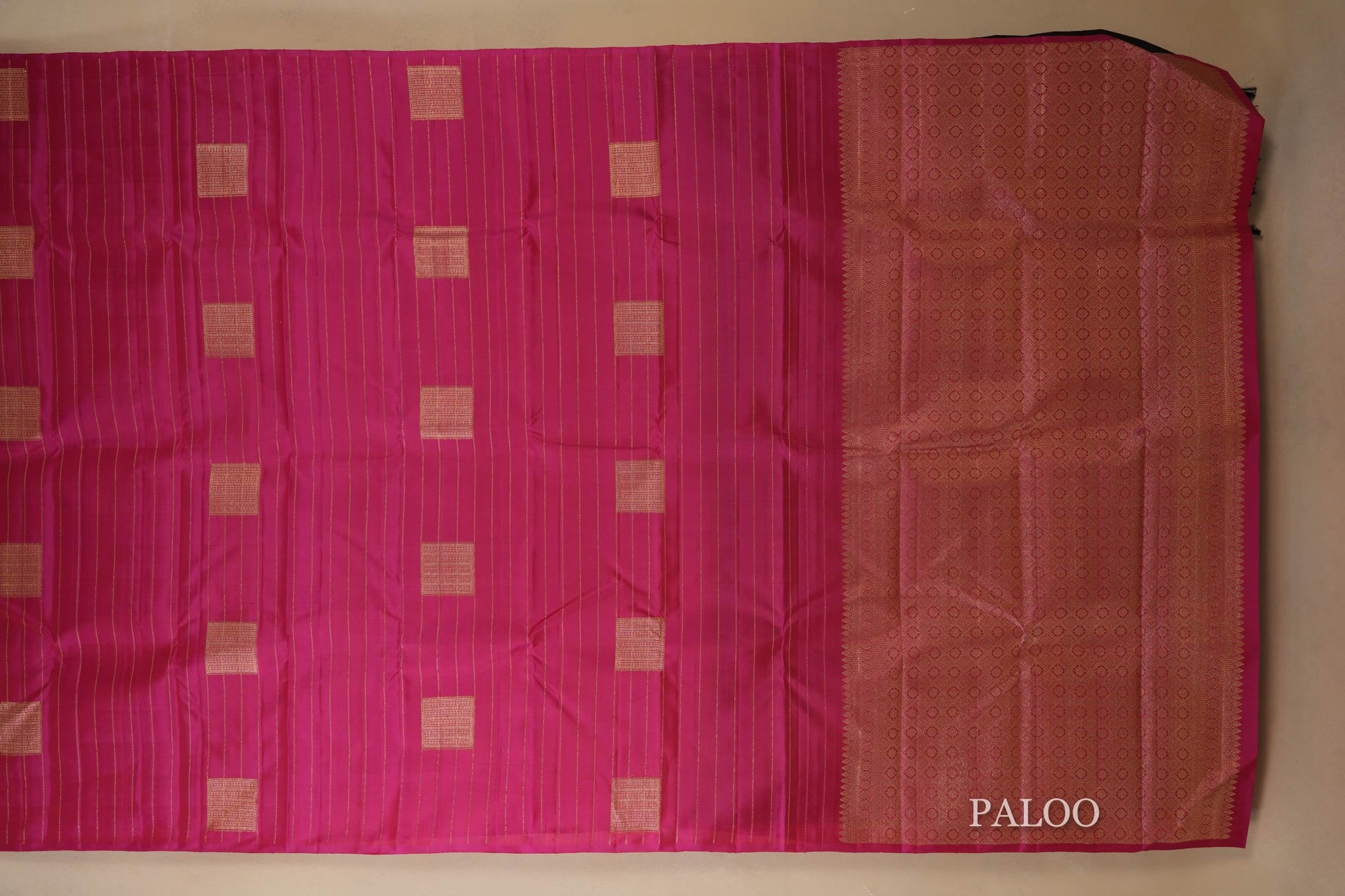 vintage kanjivaram silk saree paloo