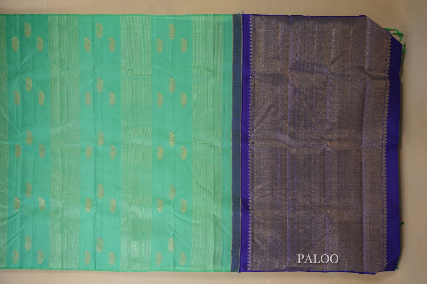 vintage kanjivaram silk saree paloo