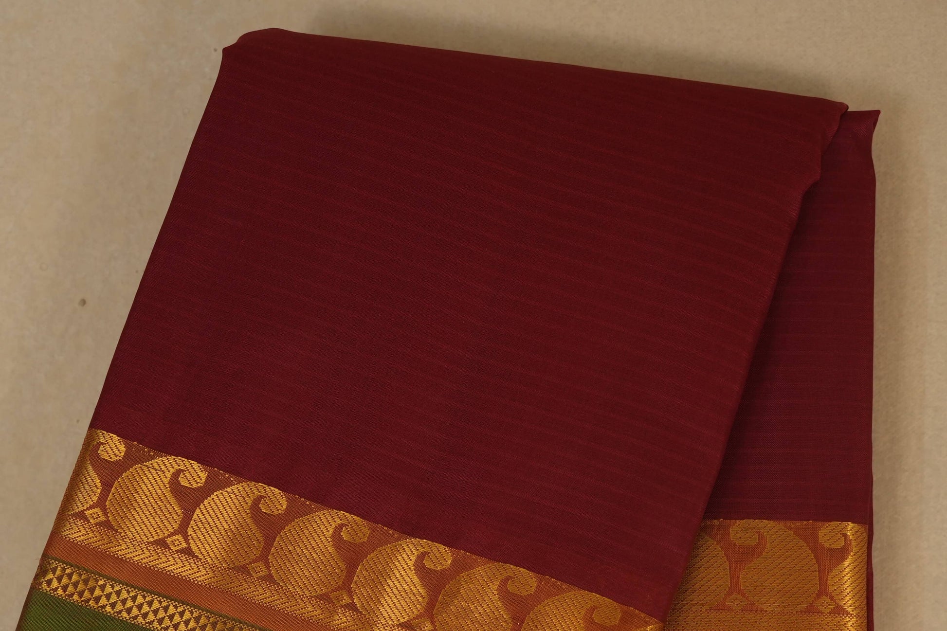 Maroon Light weight Kanchipuram Silk Saree body