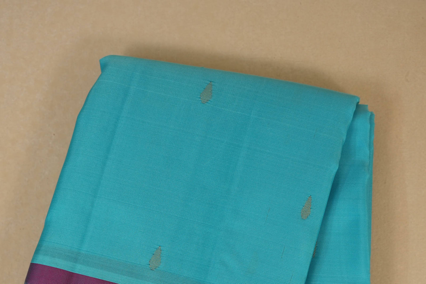 Sky Blue Light weight kanchipuram Silk Saree  body