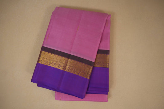 Baby Pink Light weight Kanjivaram Silk Saree 