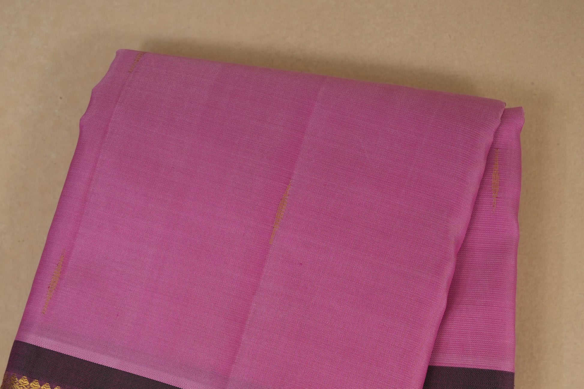 Baby Pink Light weight kanchipuram Silk Saree  body
