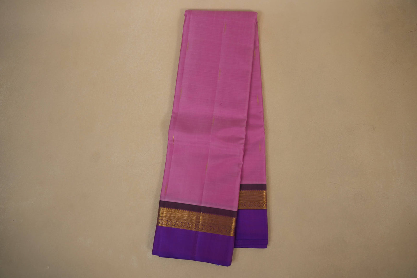 Baby Pink Light weight kanchipuram Silk Saree 