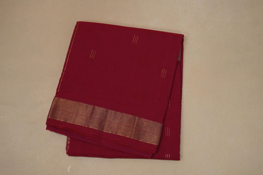 Red Paithani Cotton Saree by Shreenivas Silks