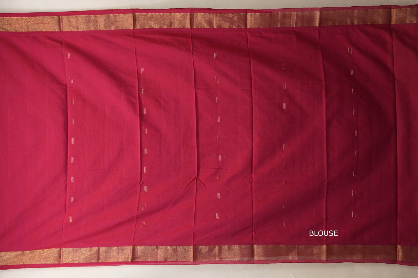 Red Paithani Cotton Saree by Shreenivas Silks blouse