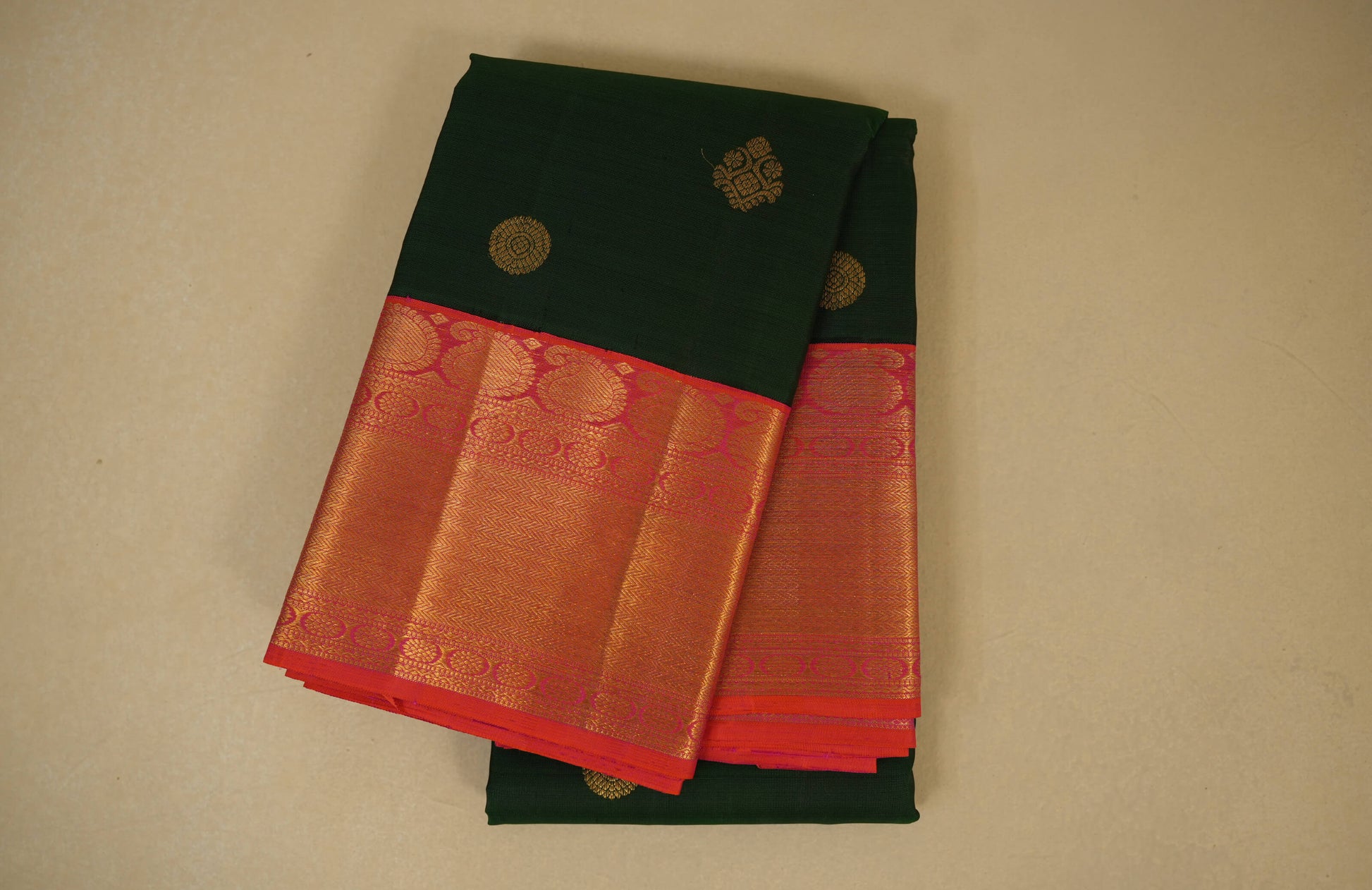 Green vintage kanjivaram silk saree