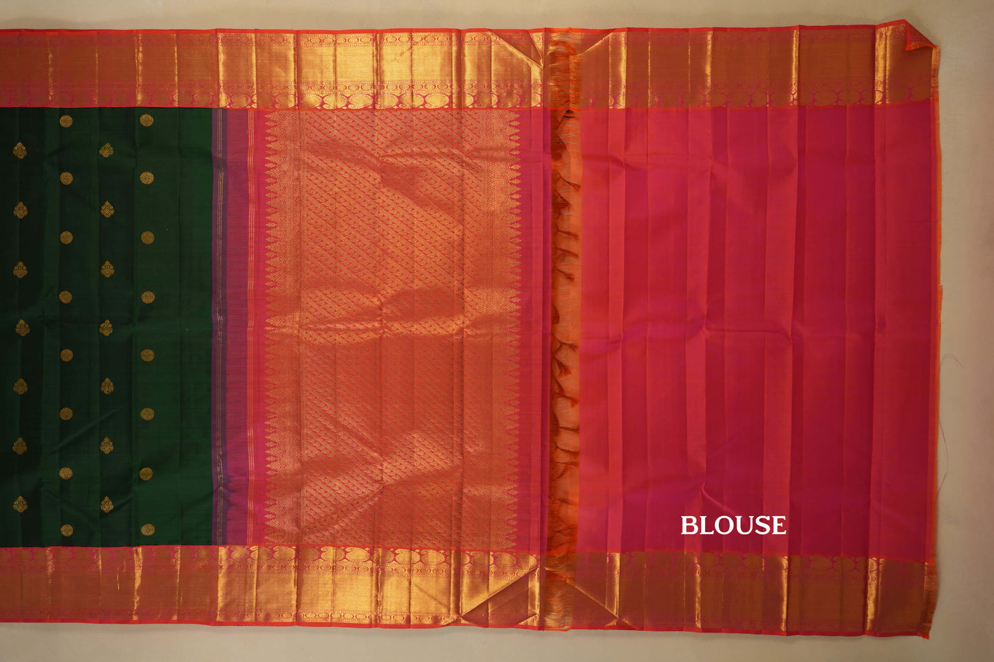 vintage kanjivaram silk saree blouse