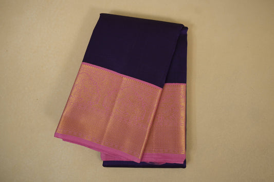 Purple vintage kanjivaram silk saree