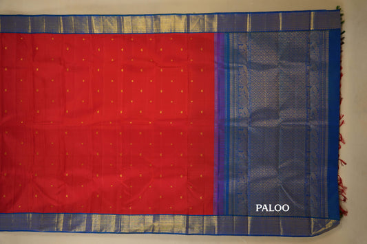 vintage kanjivaram silk saree paloo