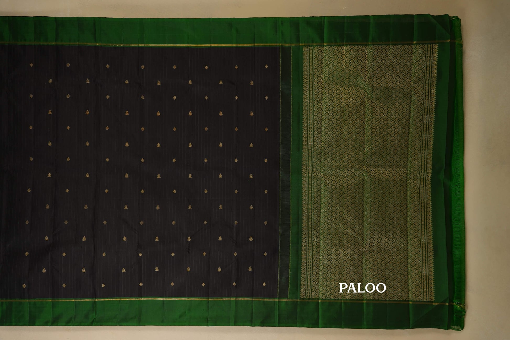 vintage kanjivaram silk saree paloo