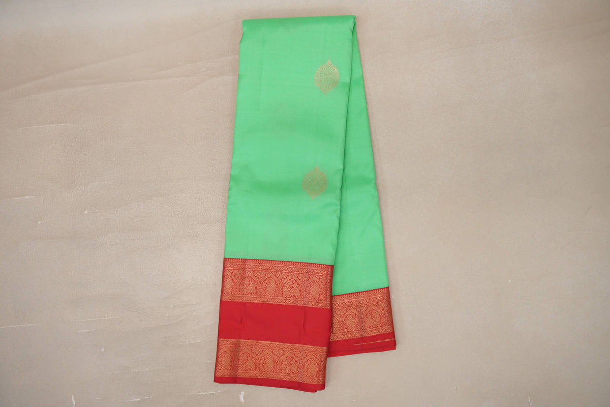 Mint Green Soft Silk Saree online