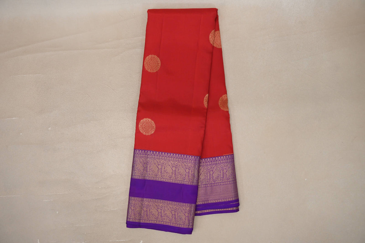 Tomato Red Soft Silk Saree online