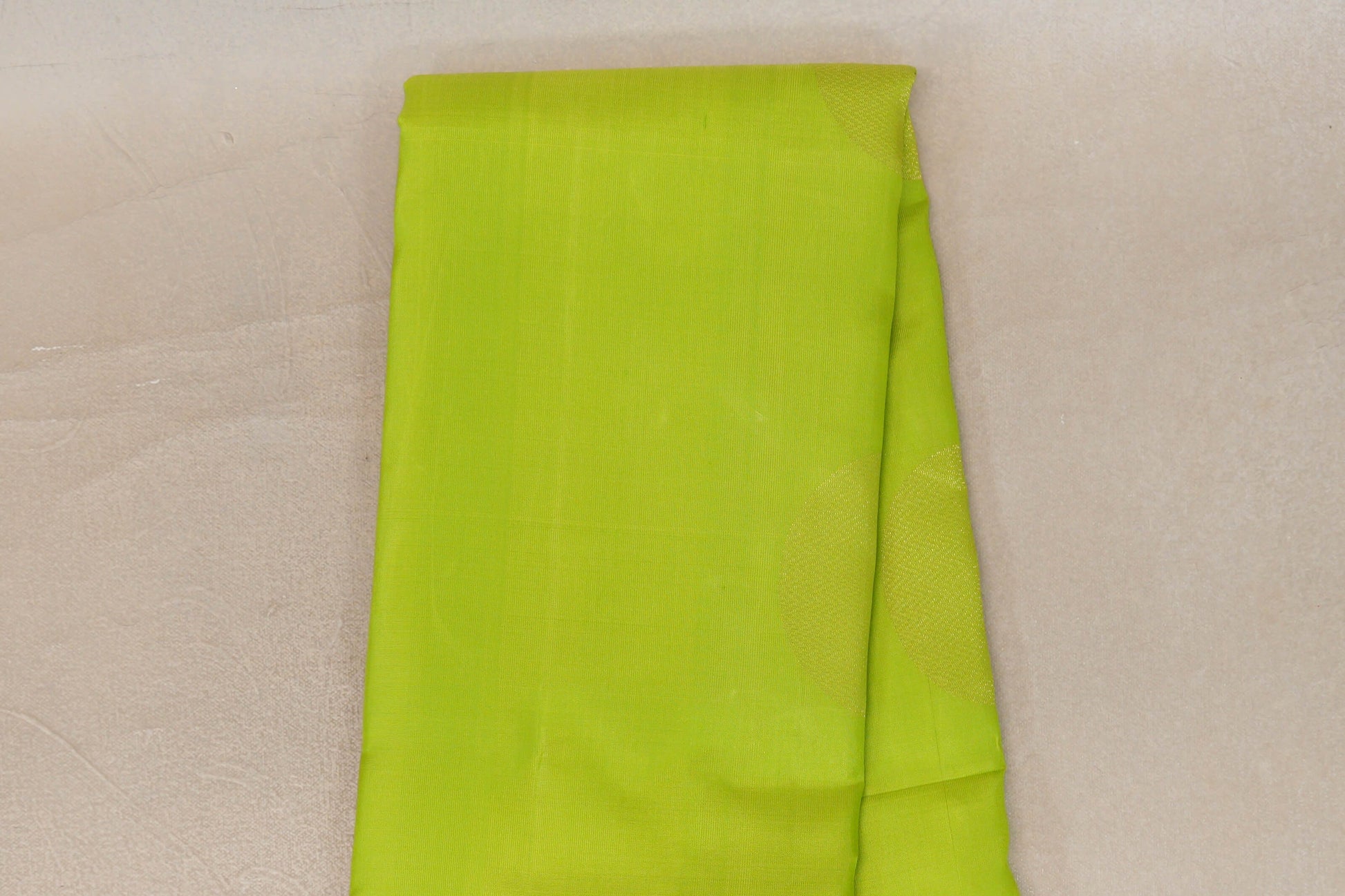 Bright Parrot Green Soft Silk Saree body zoom
