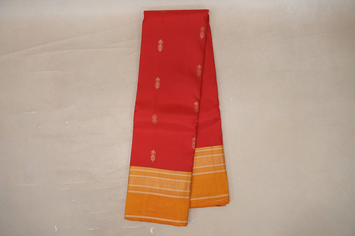Bright Red Soft Silk Saree online