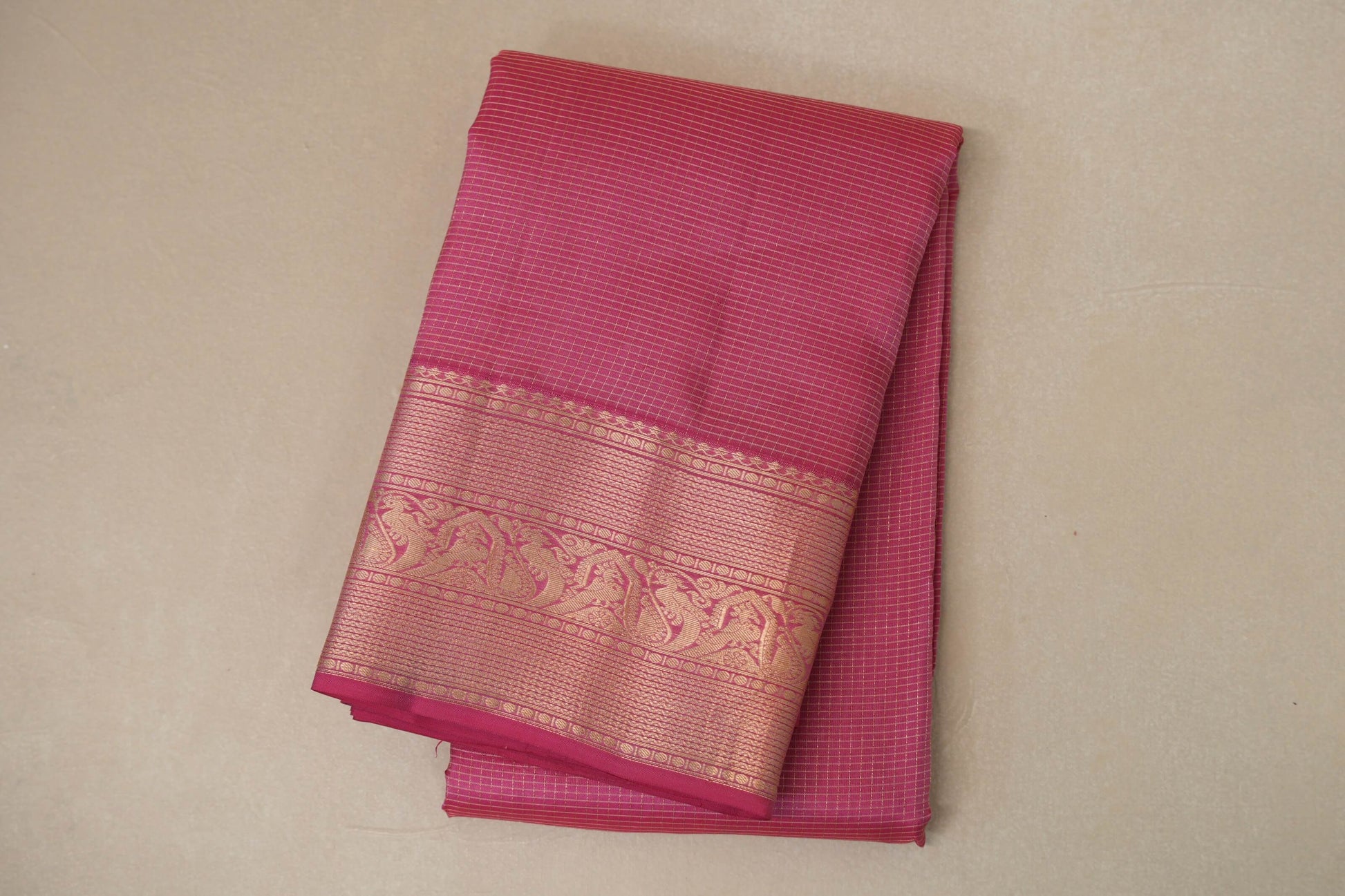Light pink Light Weight Kanchipuram Silk Saree