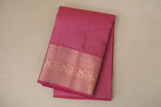 Light pink Light Weight Kanchipuram Silk Saree