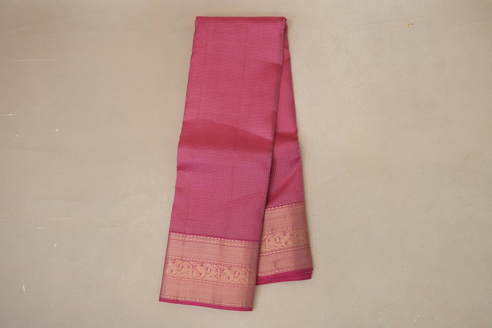 Light pink Light Weight Kanjivaram Silk Saree by Shreenivas Silks PSSR018795 - Parisera