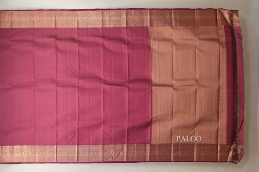 Dark magenta Light Weight Kanjivaram Silk Saree by Shreenivas Silks PSSR018796 - Parisera