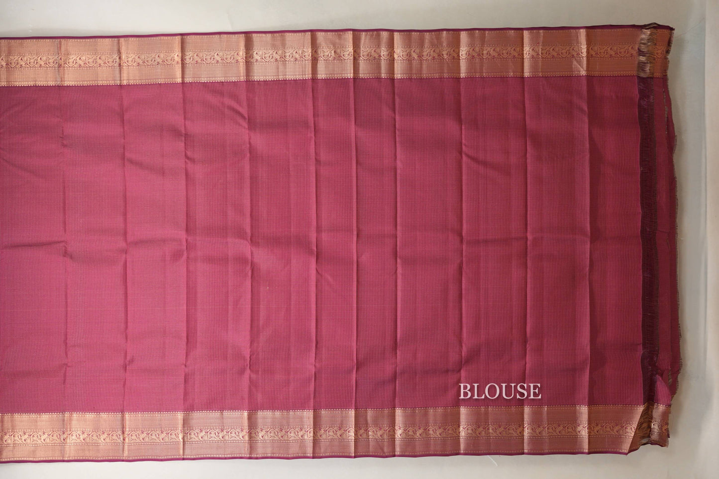 Dark magenta Light Weight Kanjivaram Silk Saree by Shreenivas Silks PSSR018796 - Parisera