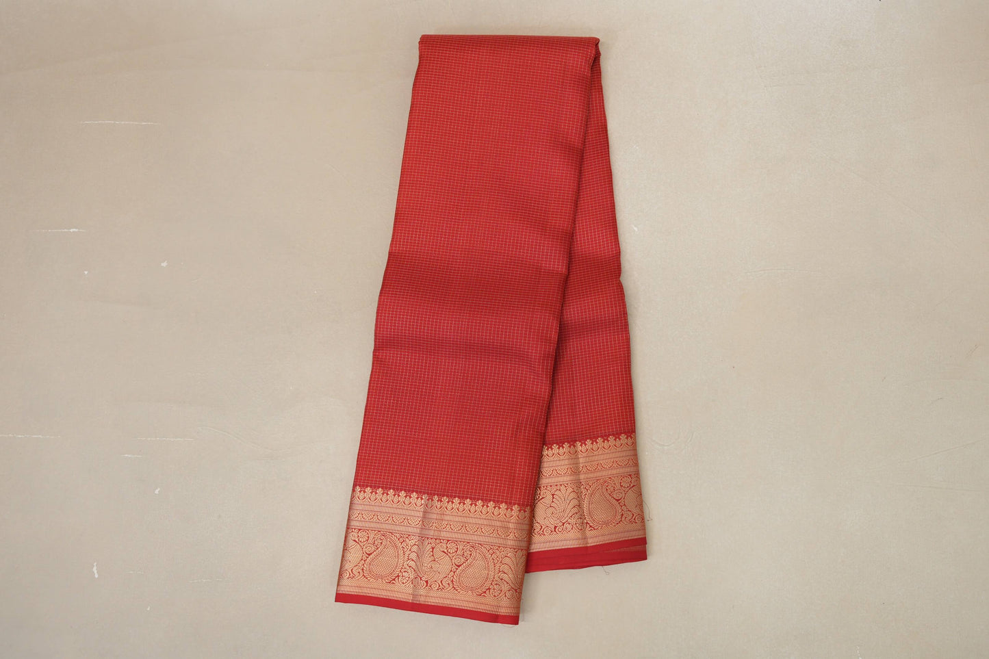 Red Light Weight Kanjivaram Silk Saree by Shreenivas Silks PSSR018798 - Parisera