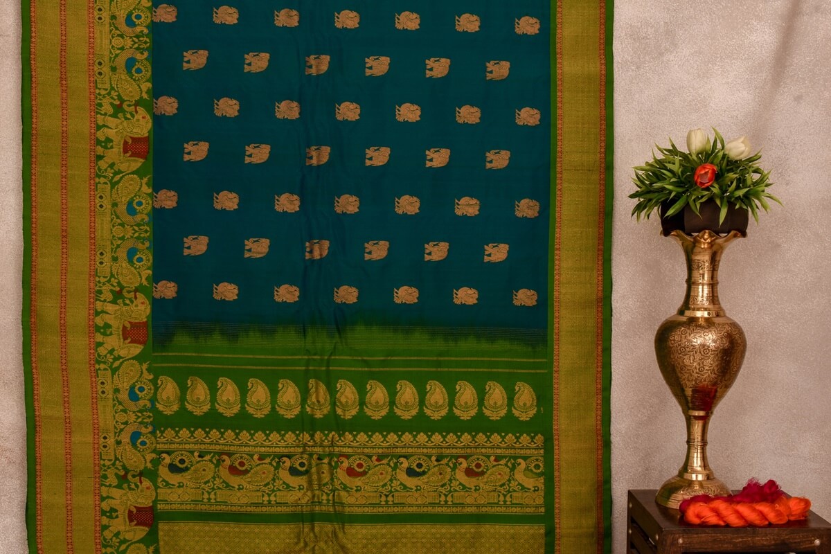 Indo fabric gadwal silk saree PSIF060091