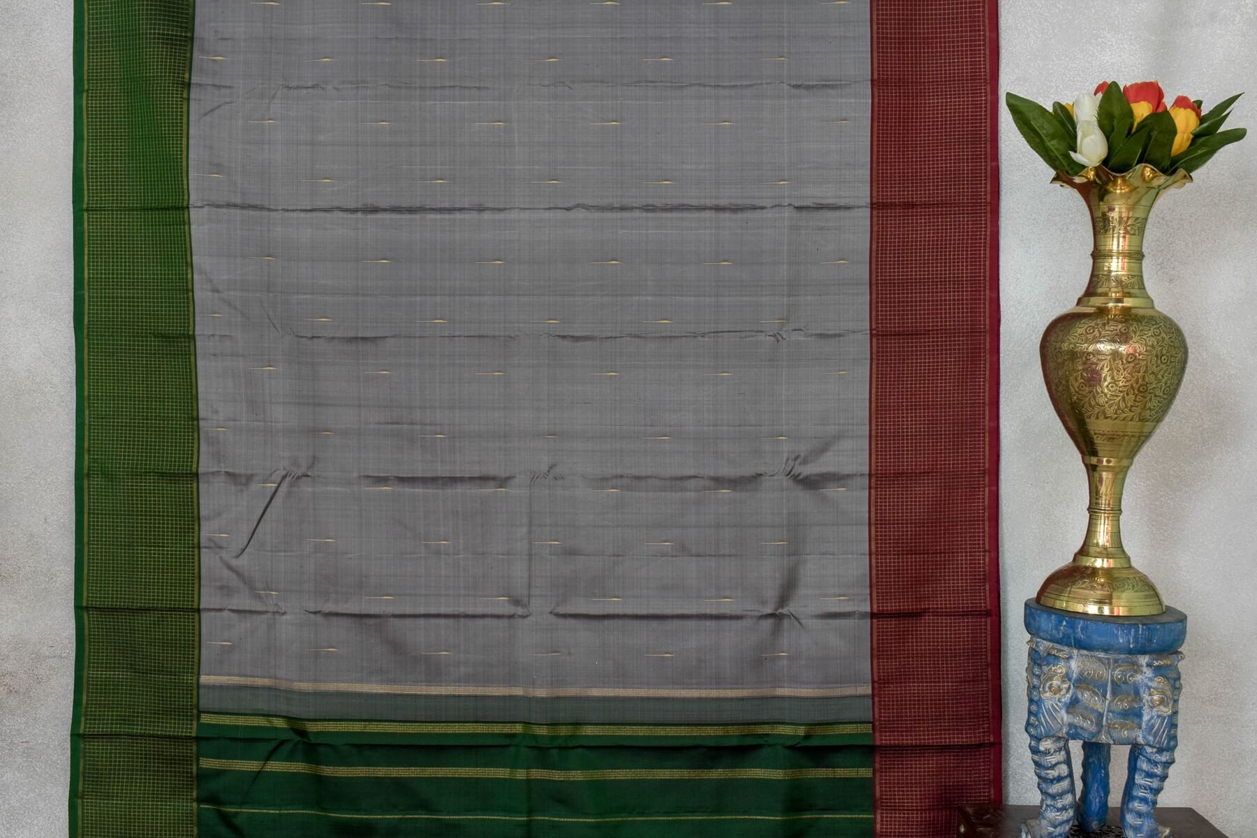 Sita mahalakshmi Kanjivaram silk saree PSSM05SMLRAM240326 - Parisera