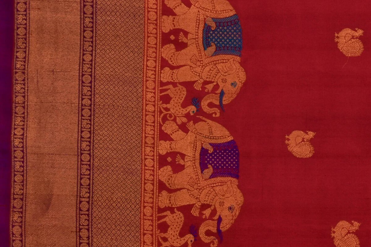 Indo fabric gadwal silk saree PSIF060098
