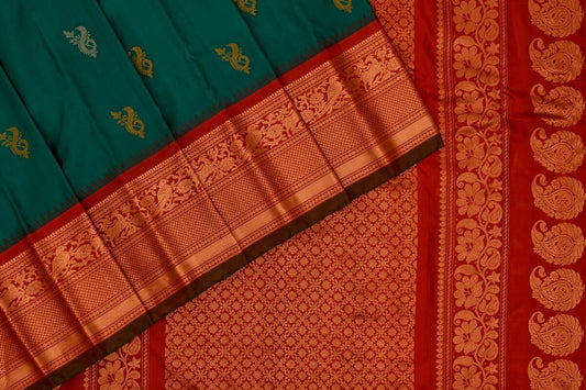 Indo fabric gadwal silk saree PSIF060083