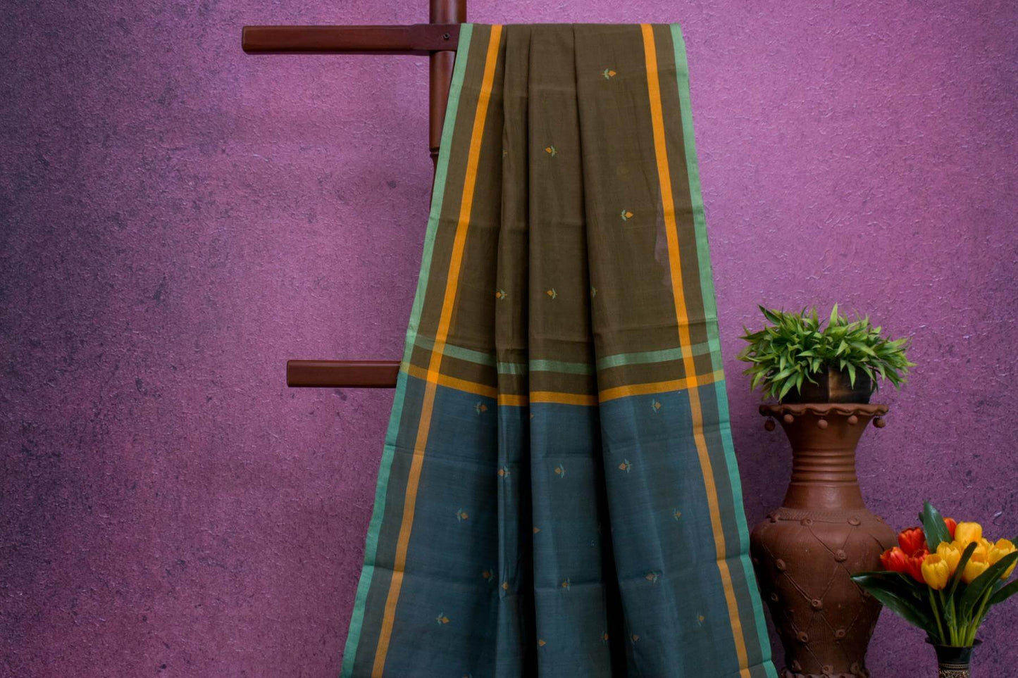 Chettinad Weaves Cotton Saree by Kalakriti Weaves PSKL340018 - Parisera