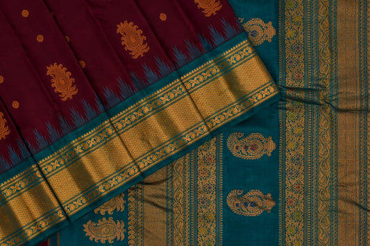Indo fabric gadwal silk saree PSIF060094