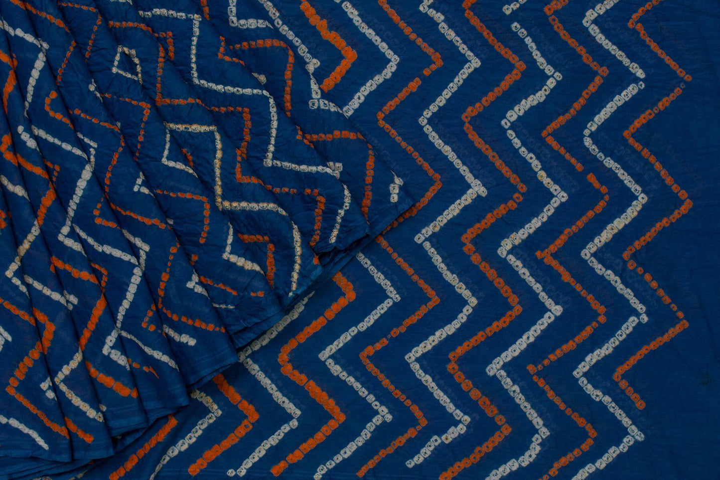 Bandhani Mul Cotton Saree by Chakor PSCK260324