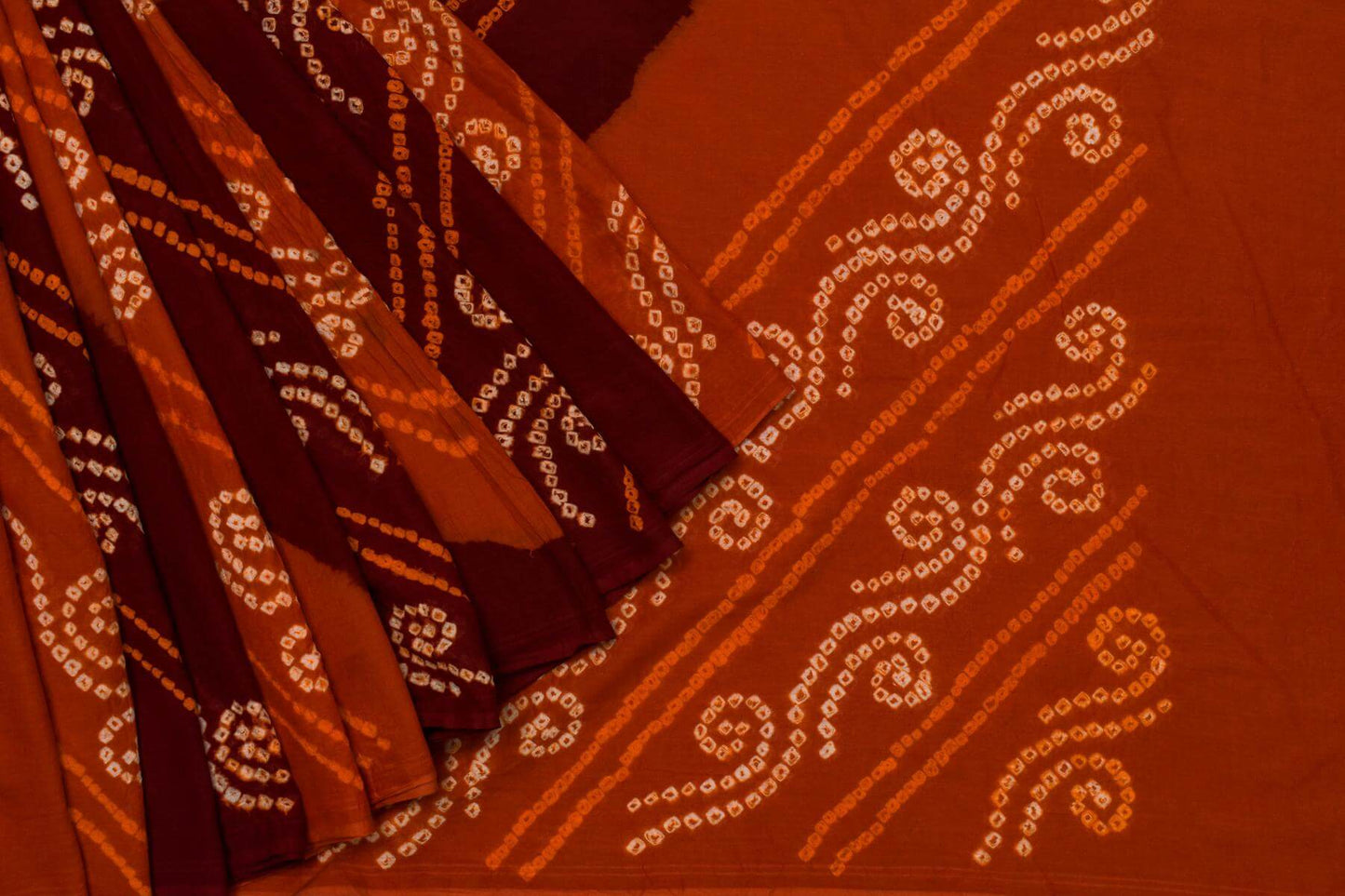 Bandhani Mul Cotton Saree by Chakor PSCK260329