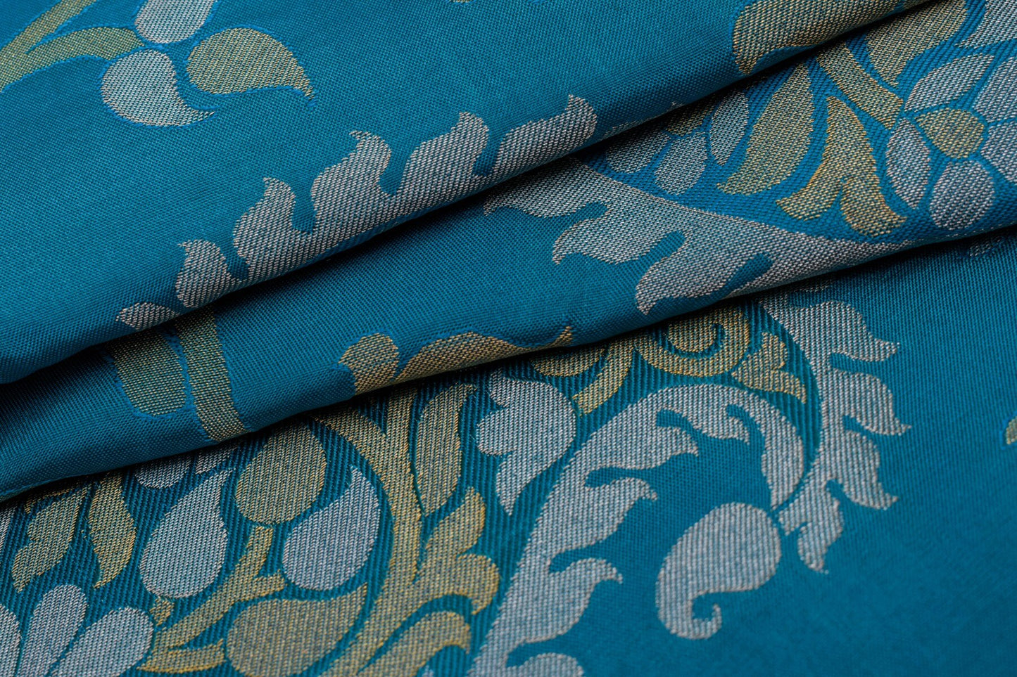 Blue Kanjivaram Silk Saree by Tharakaram PSTK04003