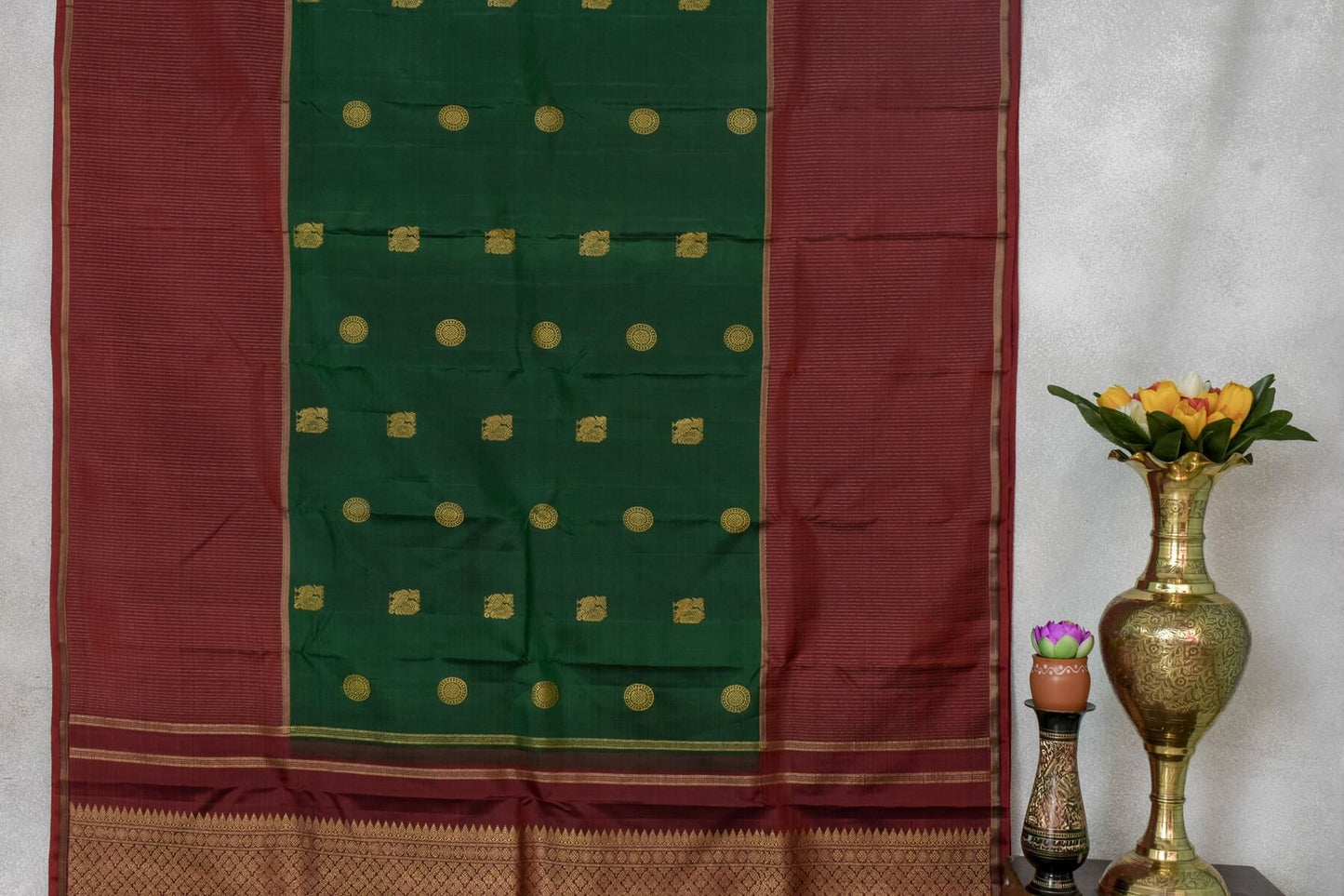 Sita mahalakshmi Kanjivaram silk saree PSSM05SMLRAM240319 - Parisera