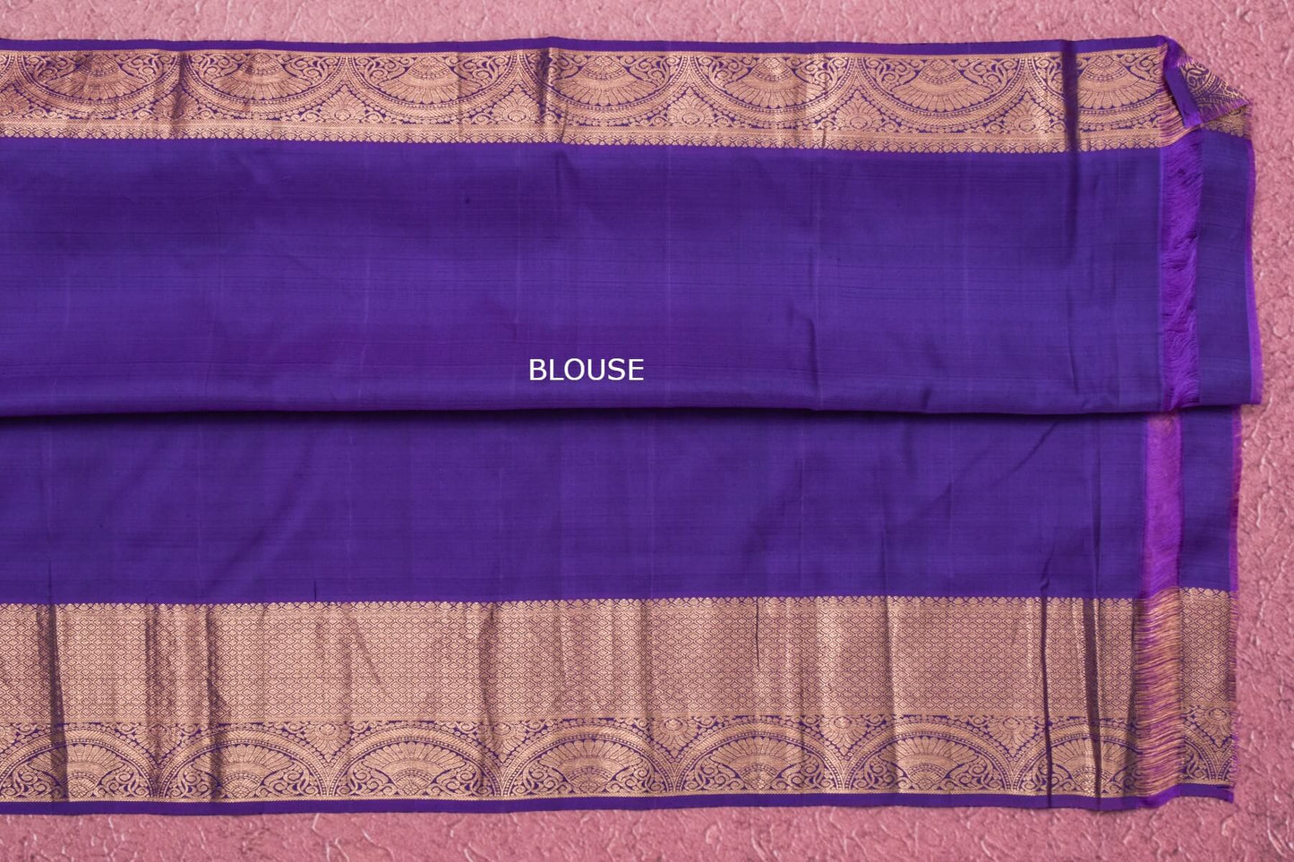 Block printed Kanjivaram Silk Saree by Shreenivas Silks PSSR015591