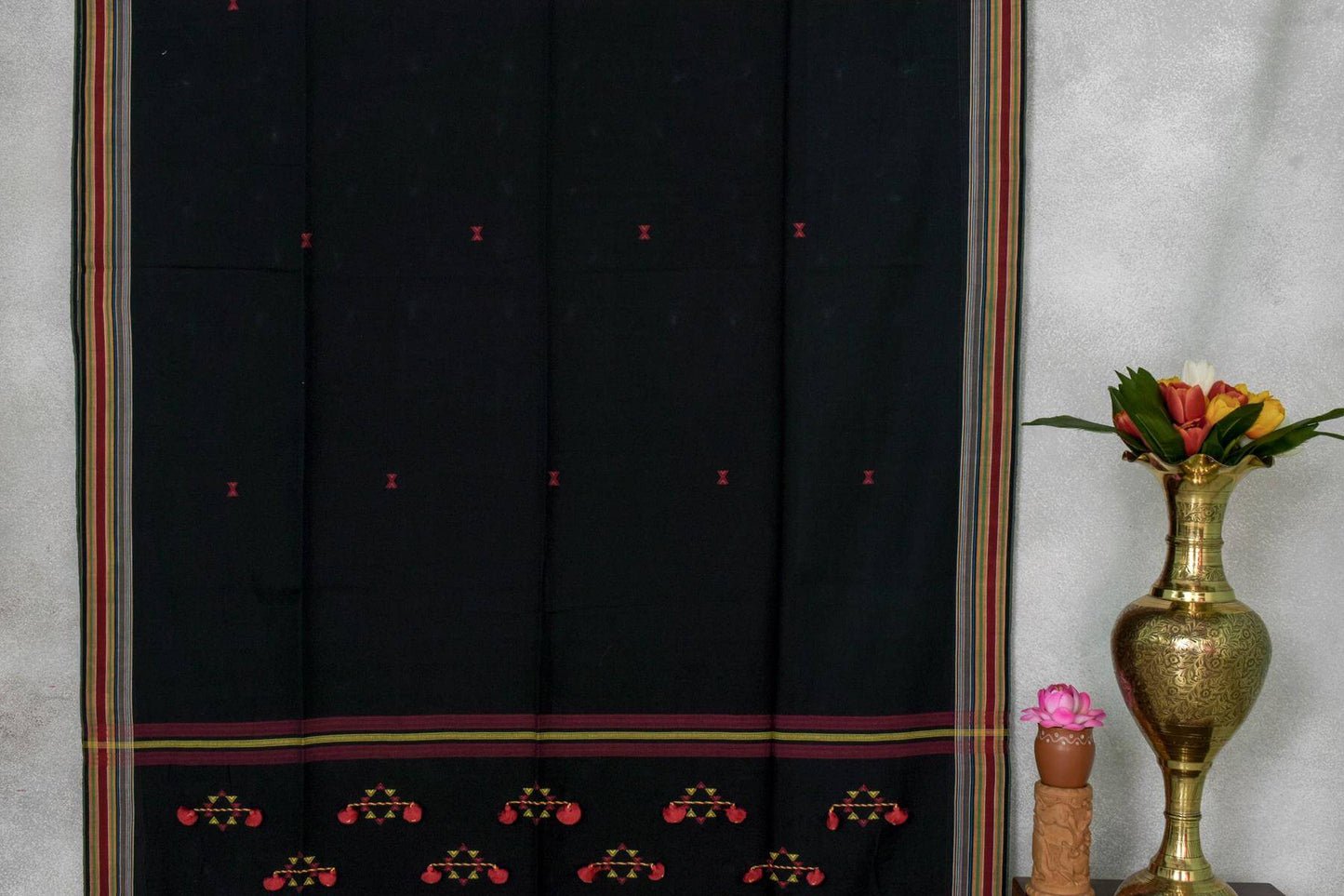 Chakor bhujodi cotton saree PSCK260204 - Parisera