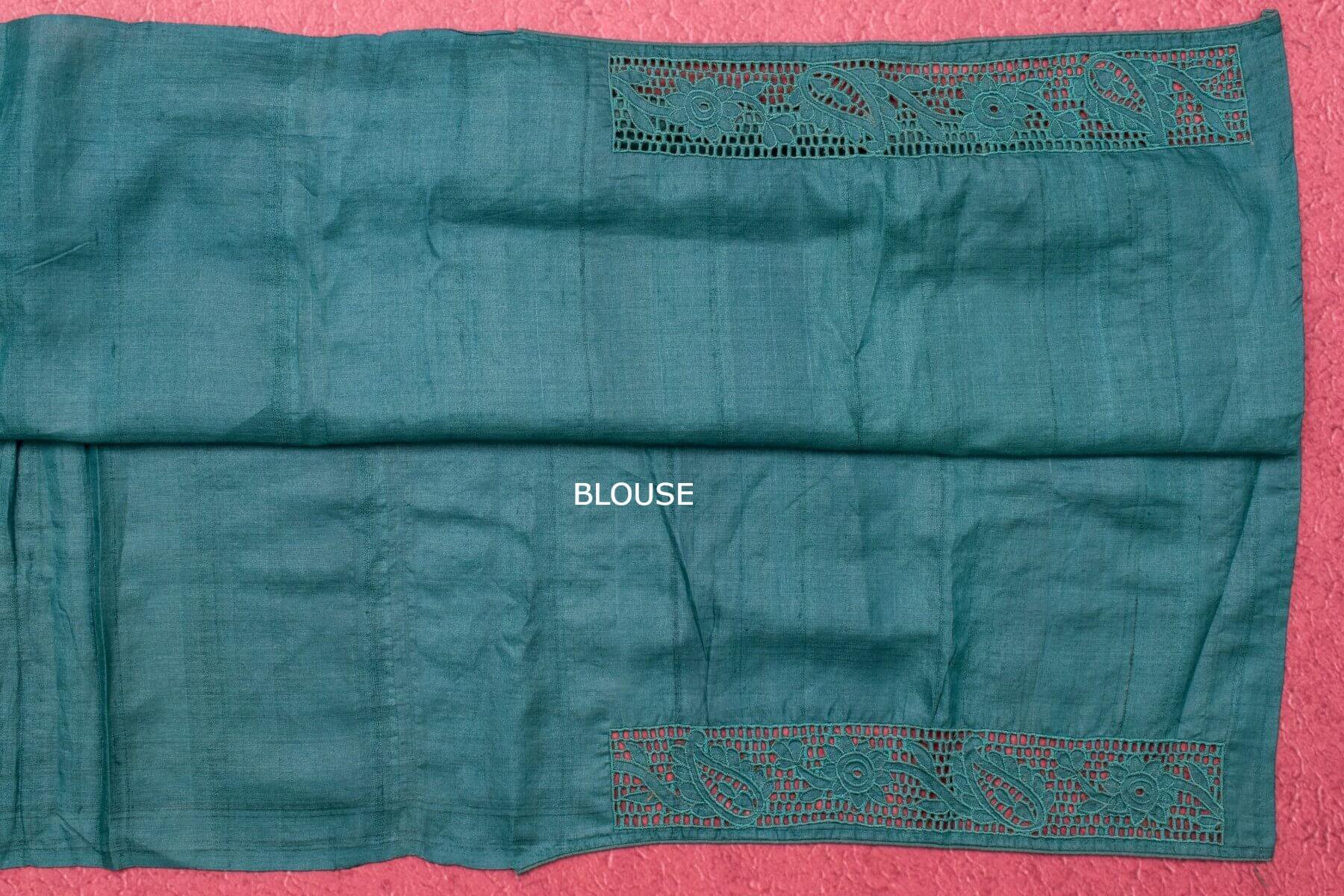 Cut work Tussar silk saree by Sameeksha PSSH34020 - Parisera