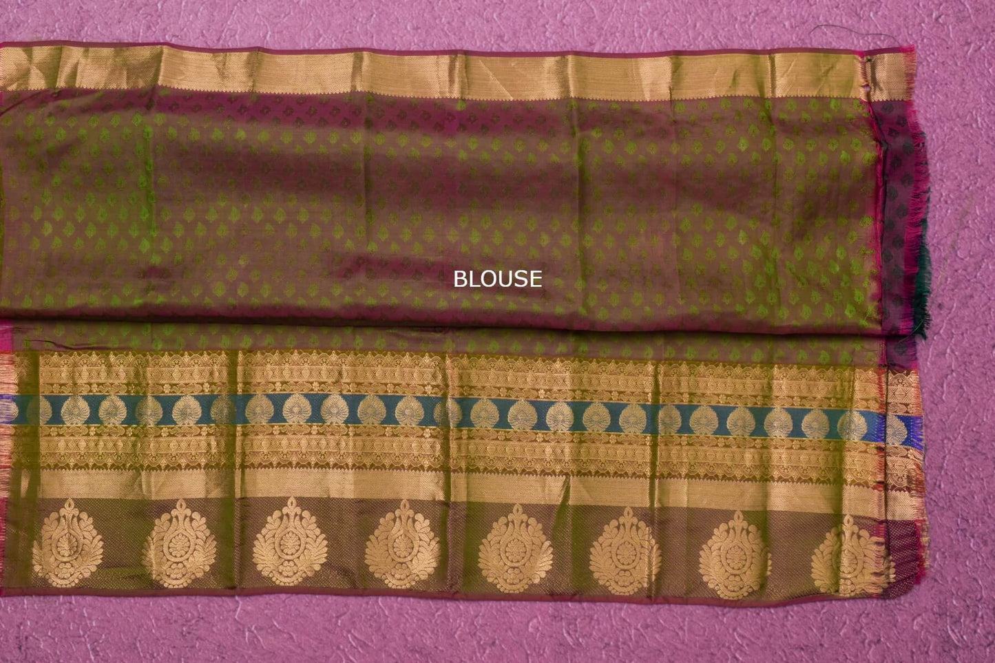 Block printed Light weight Kanjivaram Silk Saree by Shreenivas Silks PSSR015610