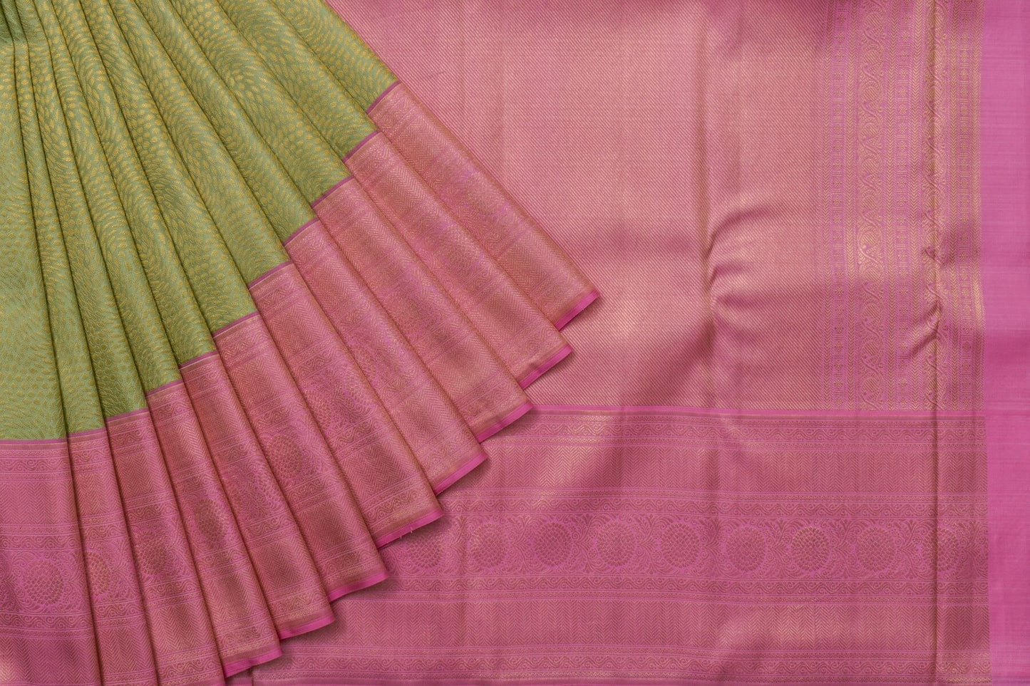 Light Green Kanjivaram Silk Saree by Tharakaram PSTK04058