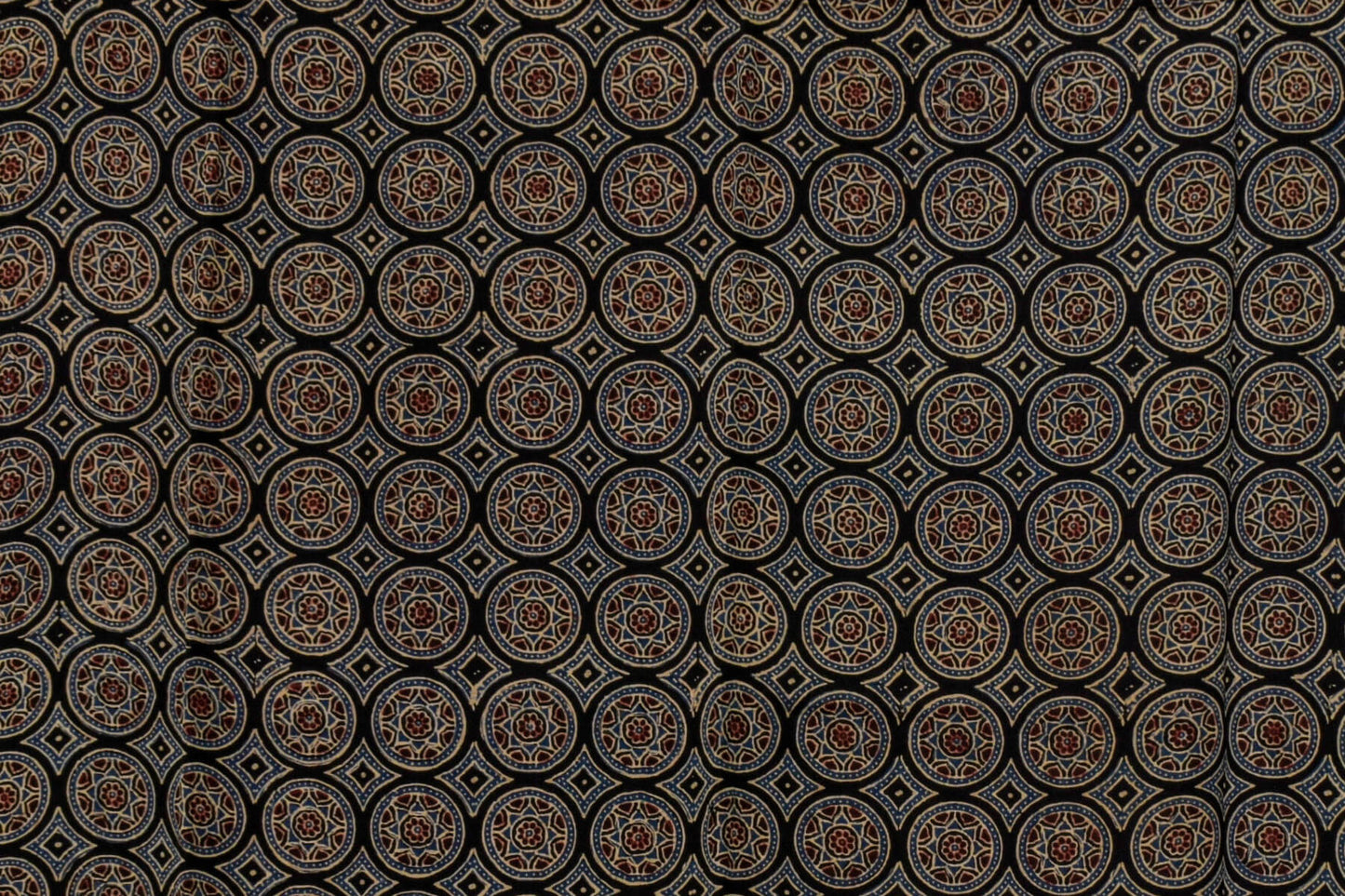 Ajrakh cotton modal saree Chakor PSCK260226 - Parisera