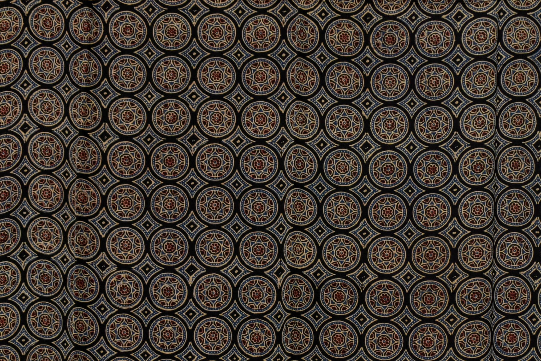 Ajrakh cotton modal saree Chakor PSCK260226 - Parisera