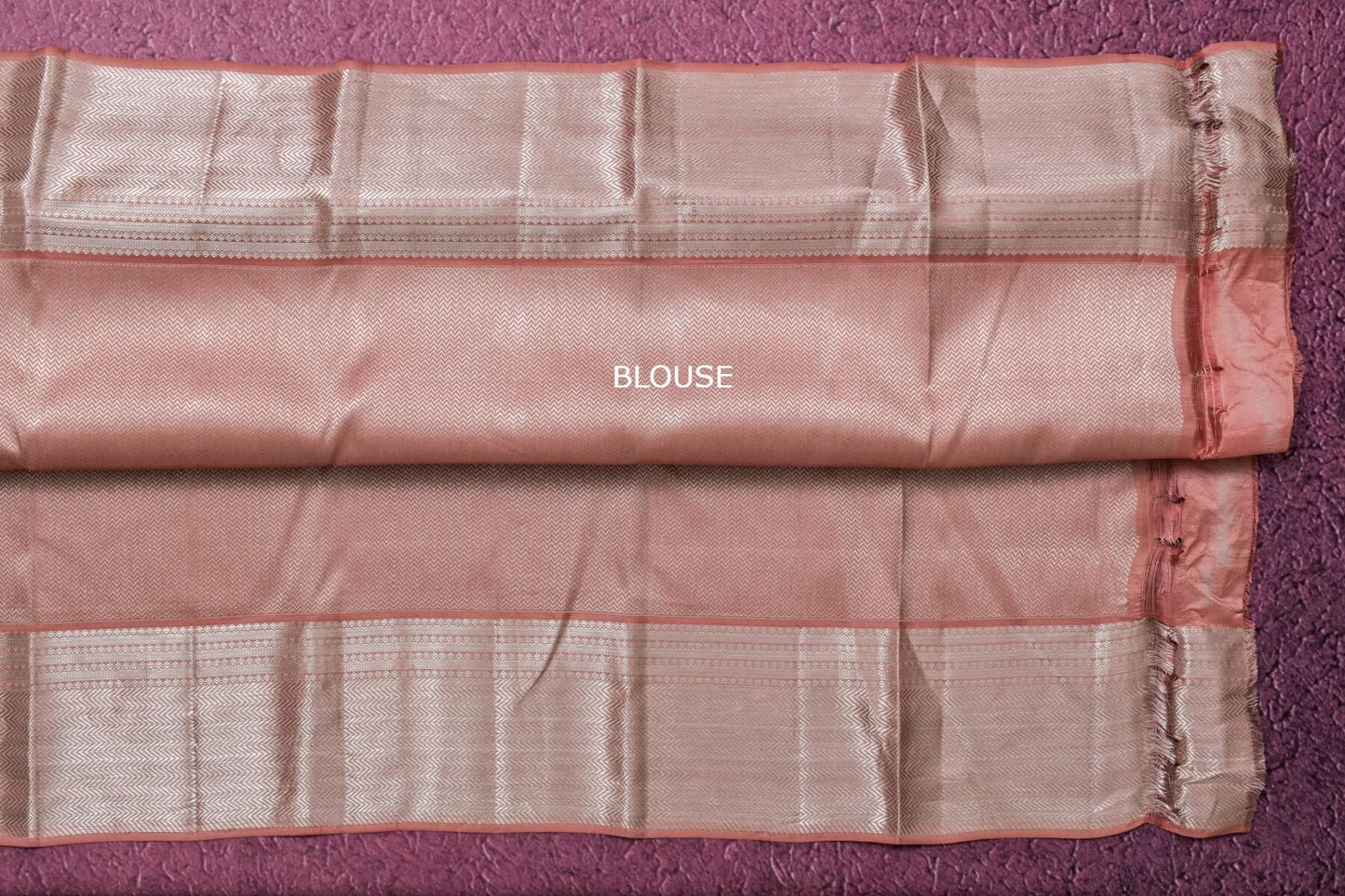 Mild Peach Kanjivaram Silk Saree by Tharakaram PSTK04070