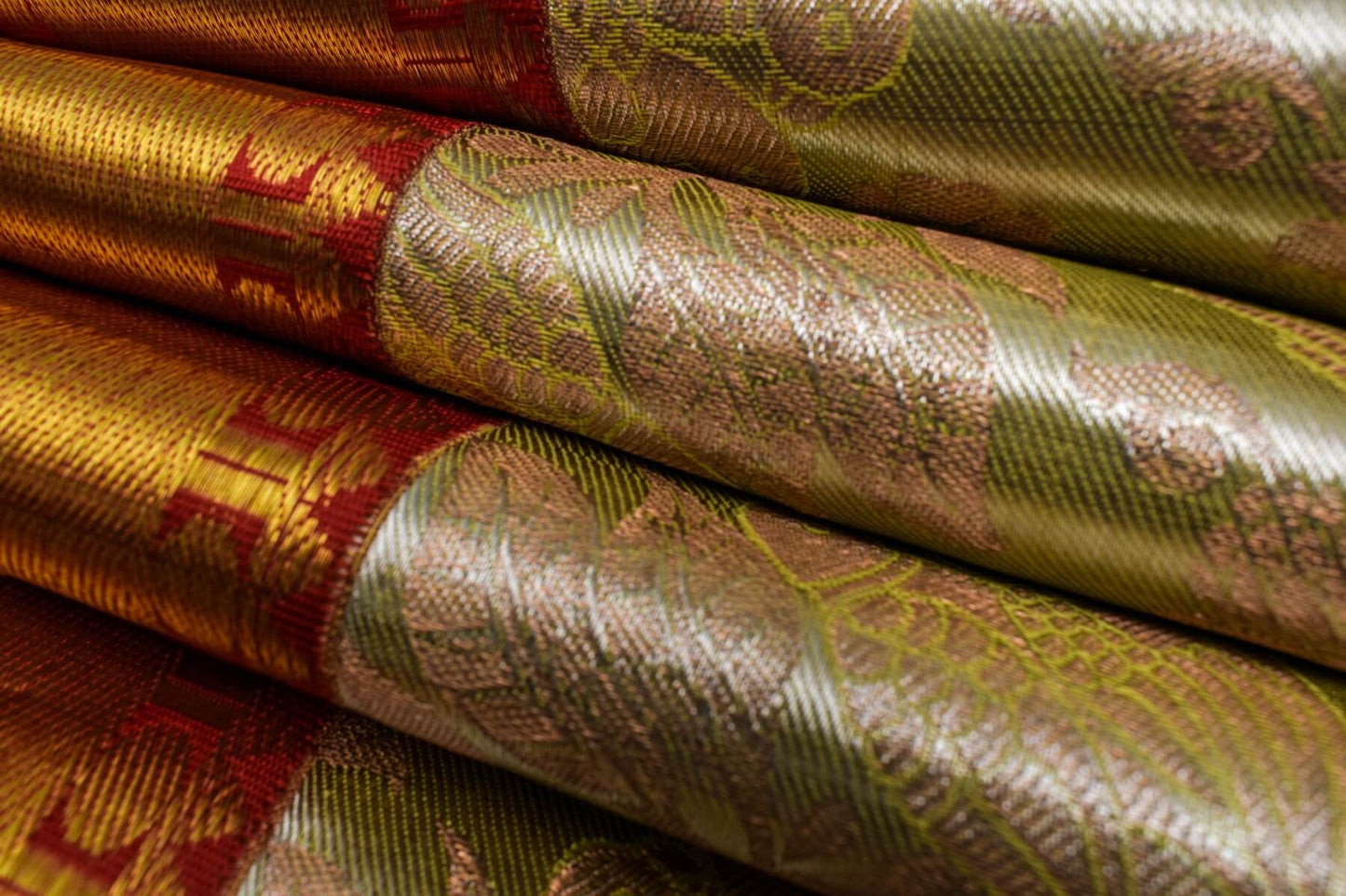 Mild Green Kanjivaram Silk Saree by Tharakaram PSTK04051