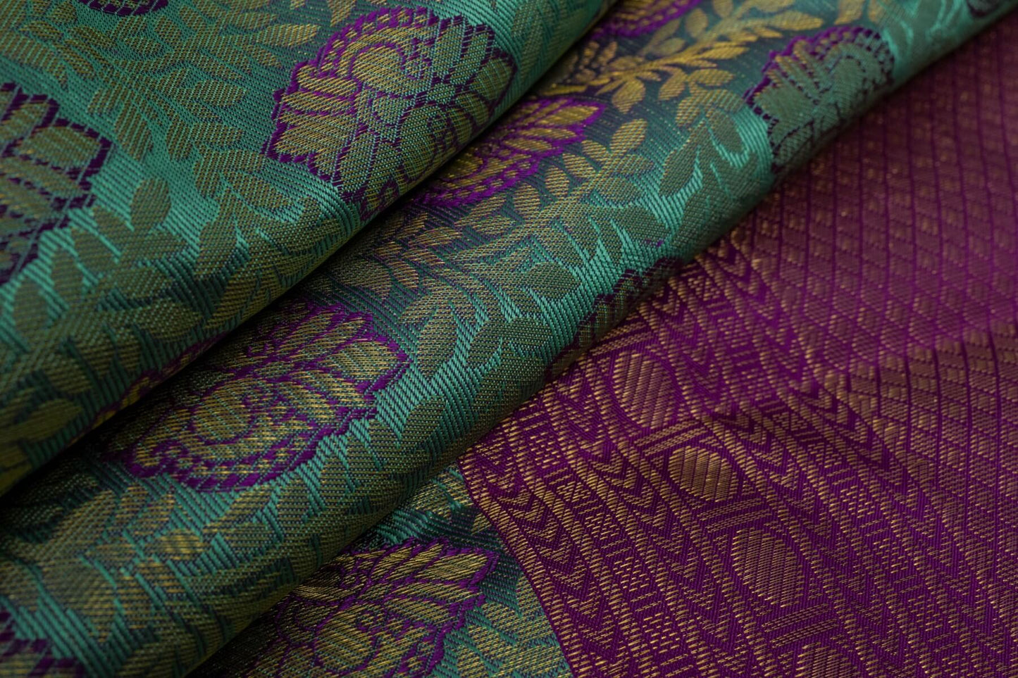 Green Kanjivaram Silk Saree by Tharakaram PSTK04057