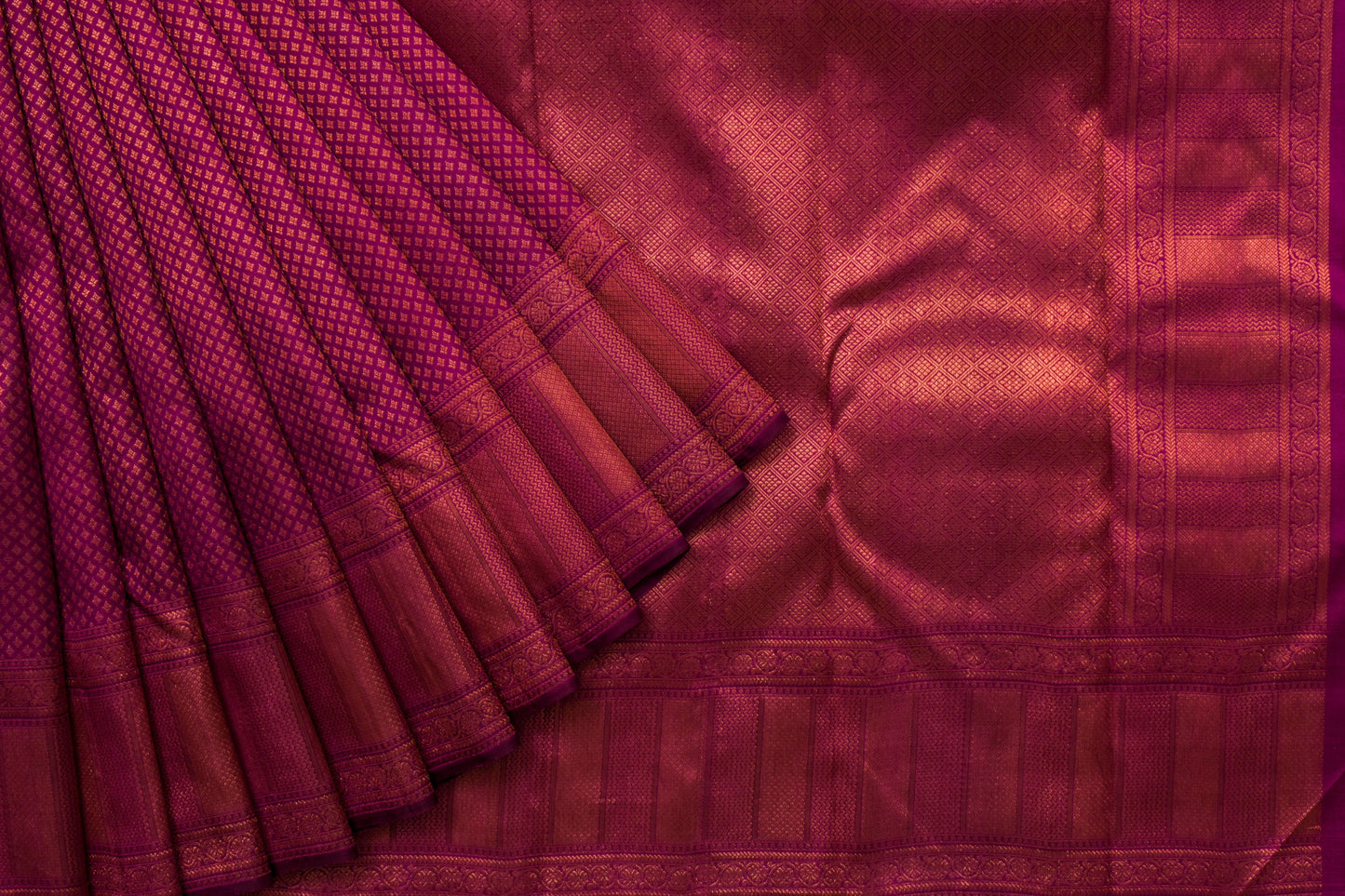 Purple Bridal Kanjivaram Silk Saree by Tharakaram PSTK04074
