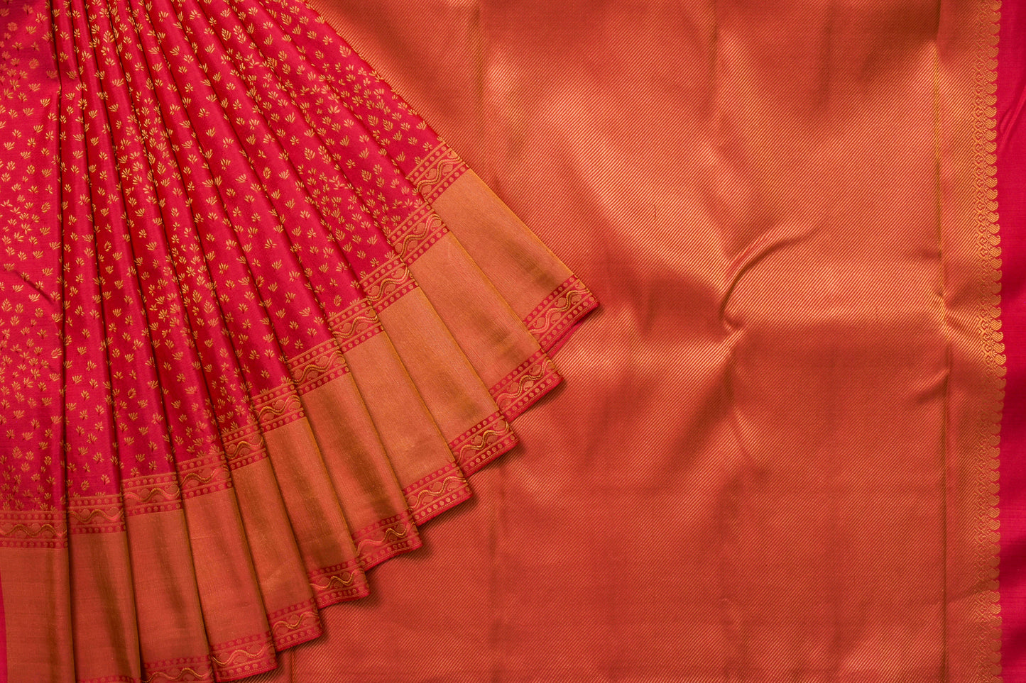 Reddish Pink Kanjivaram Silk Saree by Tharakaram PSTK04077