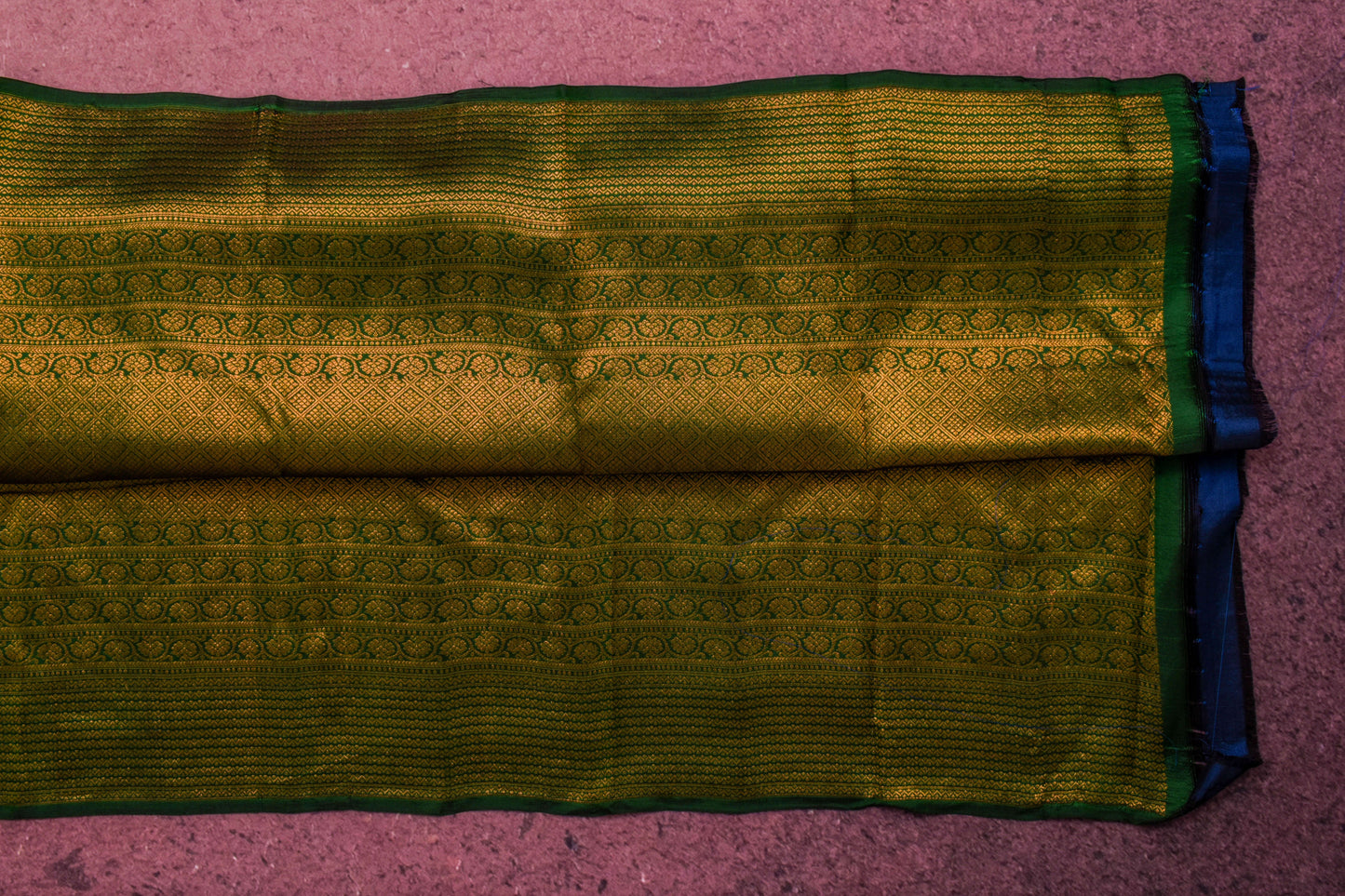 Deep Green Kanjivaram Silk Saree by Tharakaram PSTK04080