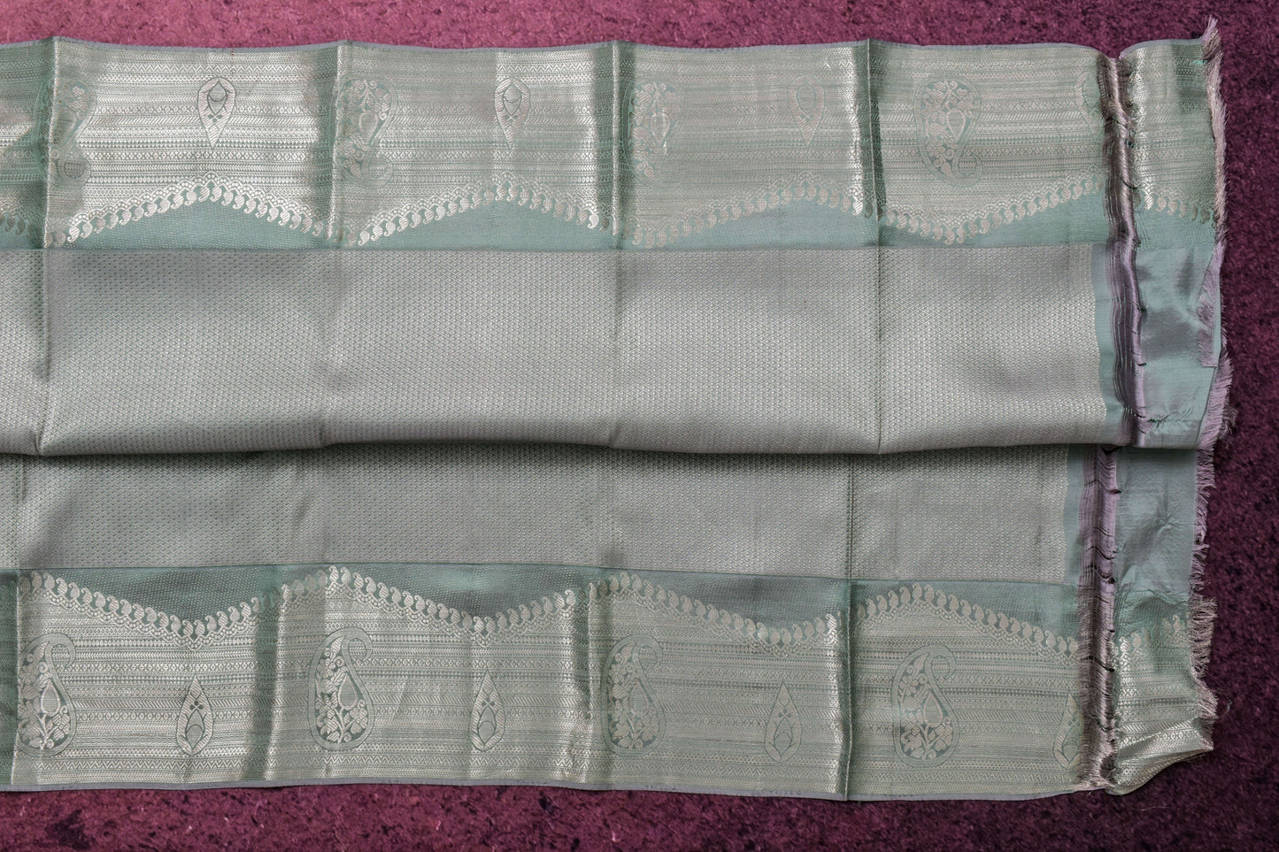 Pastel Blue Kanjivaram Silk Saree by Tharakaram PSTK04081